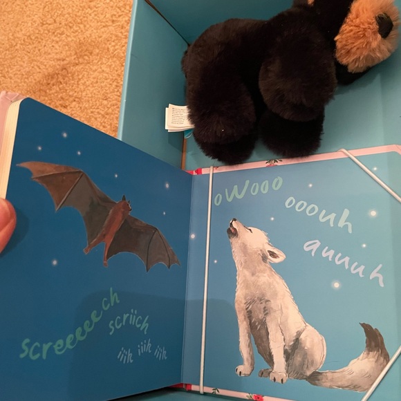 Animal Sounds Board Book + Mini Bear Plush Toy - Picture 9 of 12